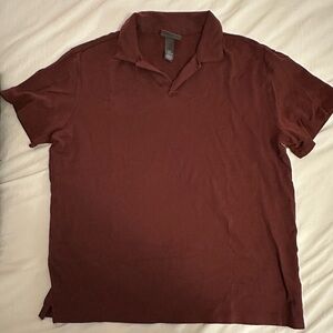 H&M Burnt Red/Brown Polo Shirt